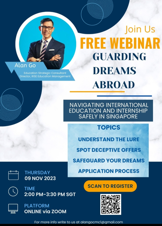 Dr. Alan Go — free webinar: Guarding Dreams Abroad